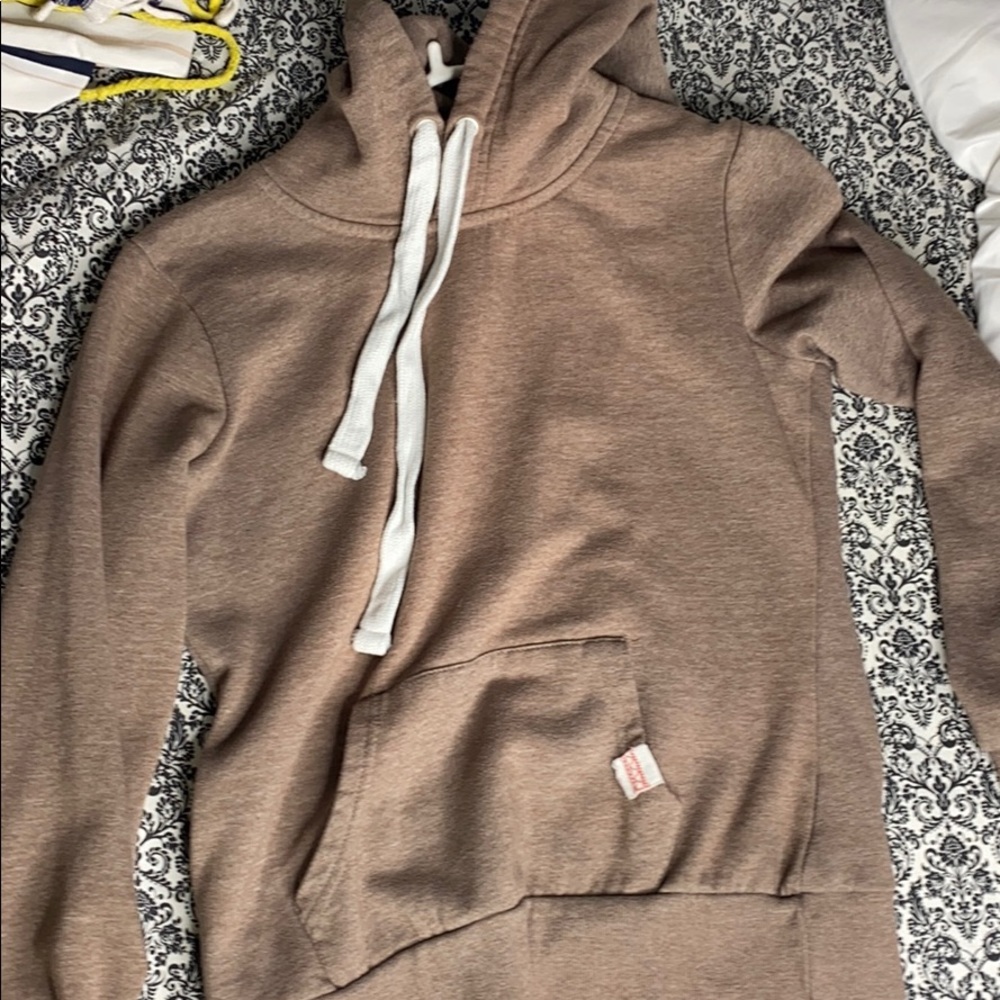 Regular brown hoodie.